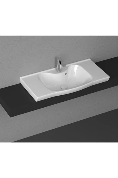 Ece Banyo Ece Sekura Lavabo 906X474 Mm Beyaz ürün görseli