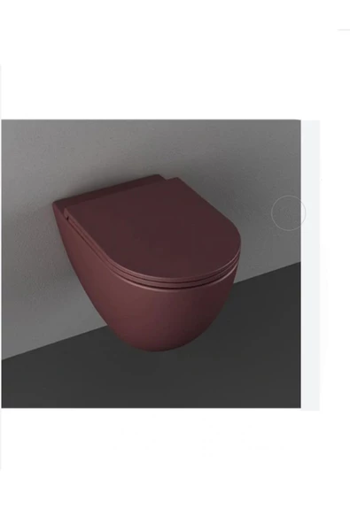 İsvea Infinity Clearim Plus Asma Klozet Rustik Bordo Extra Dekorsuz 10Nf02001 - 2