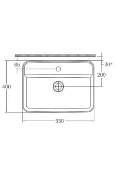İsvea Isvea Infinity Tezgah Üzeri Lavabo 55Cm Mat Beyaz - 2