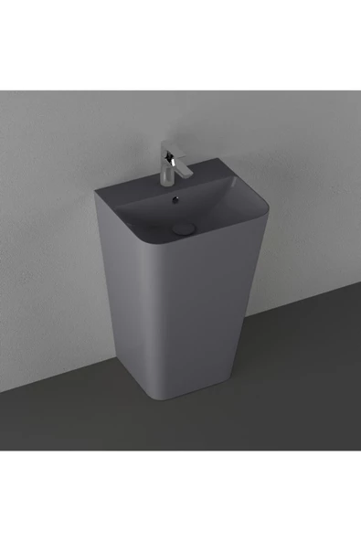 İsvea Isvea Sott'Aqua 50 Cm Monoblok Lavabo - Antrasit