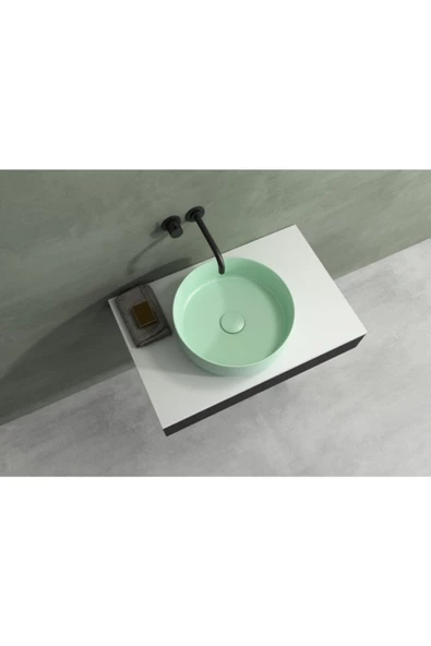 İsvea Infinity 36 Cm Tezgahüstü Lavabo Mint - Resim 2