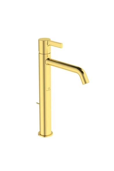 İdeal Standard Joy Yüksek Lavabo Bataryası 5L/Dk Fırçalanmış Altın Sifon Kumandalı