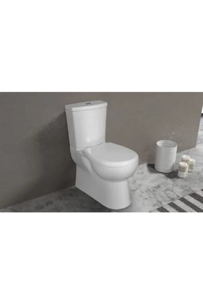 Ece Banyo Ece Karizma Duvara Sıfır Klozet (10Kz04001Ec) Taharat Deliksiz - Resim 2