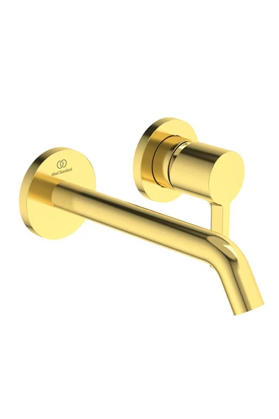 İdeal Standard Joy Ankastre Lavabo Bataryası 5L/Dk Fırçalanmış Altın