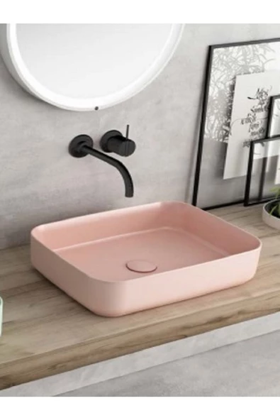 İsvea Isvea Infinity 50 Cm Tezgahüstü Lavabo-Somon ürün görseli