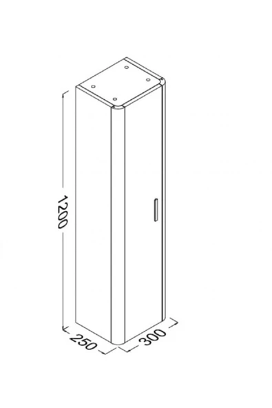Ece Banyo Note Boy Dolabı - Beyaz - Resim 2