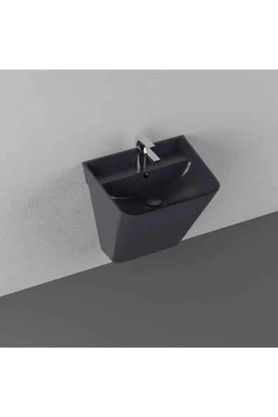İsvea Isvea Sott'Aqua 50 Cm Asma Monoblok Lavabo - Siyah