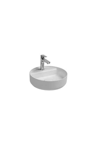 İsvea Isvea İnfinity Tezgah Üzeri Lavabo 36 Cm Beyaz Dekorsuz Delikli 10Nf65036