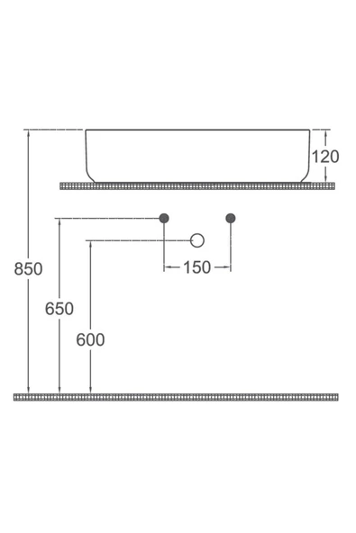 İsvea Isvea Infinity Tezgah Üzeri Lavabo 50Cm Antrasit - 4