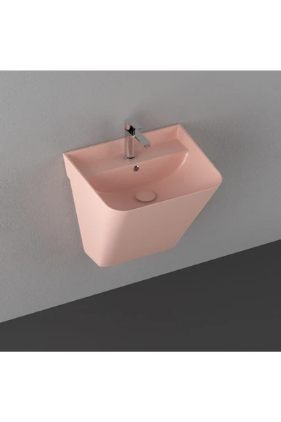 İsvea Isvea Sott'Aqua 50 Cm Asma Monoblok Lavabo - Somon