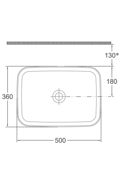 İsvea Isvea Infinity Tezgah Üzeri Lavabo 50Cm Mat Beyaz - Resim 2