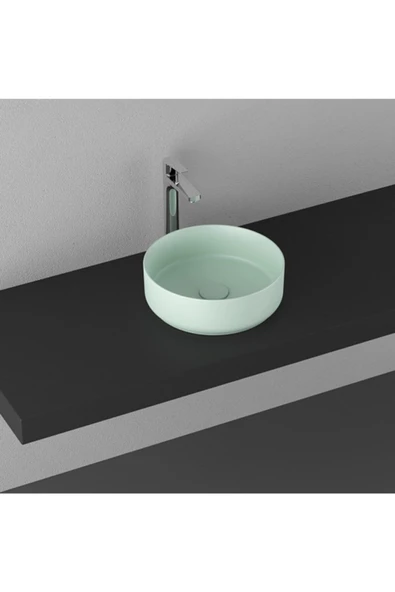 İsvea Infinity 36 Cm Tezgahüstü Lavabo Mint