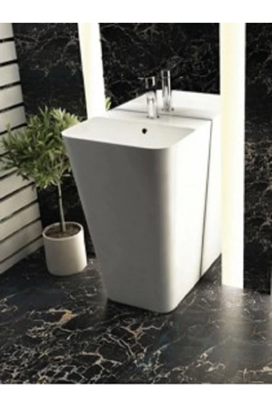 İsvea Sott Aqua Monoblok Lavabo -Beyaz 50X42X84