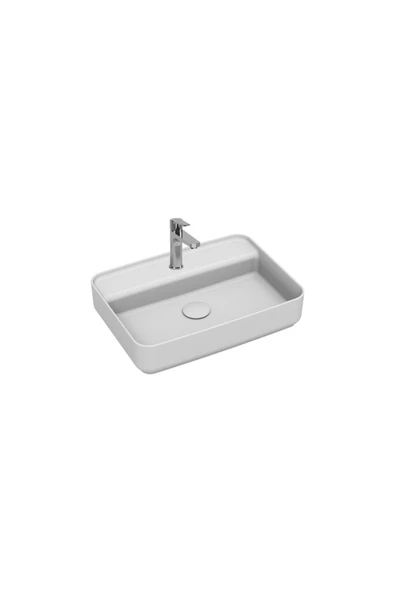 İsvea Isvea Infinity Tezgah Üzeri Lavabo 55Cm Mat Beyaz