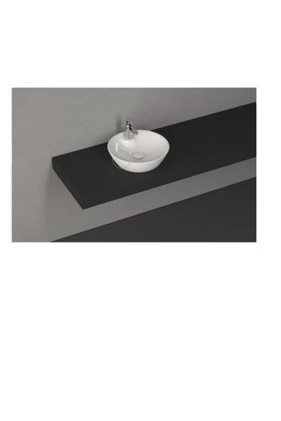 İsvea Sistema Y Soft Tezgah Üzeri Lavabo 45 Cm Beyaz Extra Dekorsuz Delikli 10Sy65045