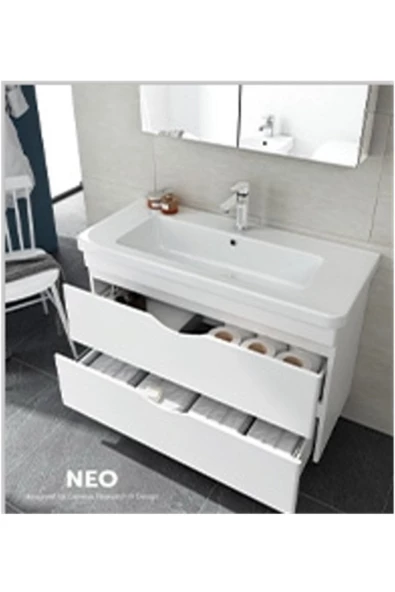İsvea Isvea Neo 80 Cm Lavabo Dolabı Beyaz - 2