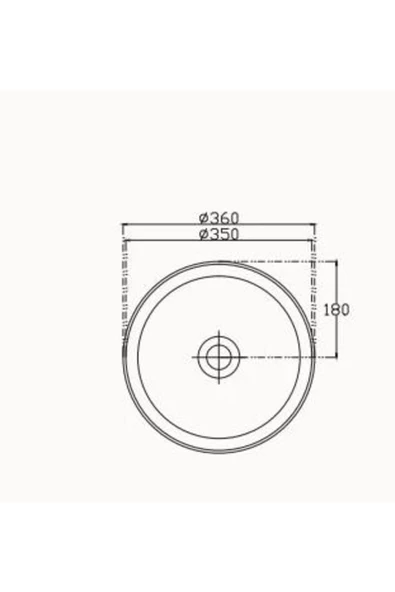 İsvea Isvea Infinity Tezgah Üstü Lavabo 36 Cm - Resim 3