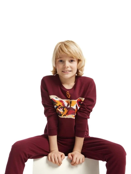 Galatasaray Orijinal Lisanslı Kırmızı Çocuk Sweat - 2