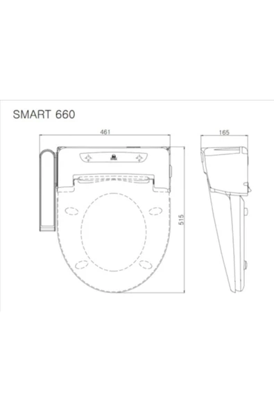 İsvea Italyan Smartplus Akıllı Klozet Kapağı - 3