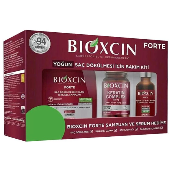 Bioxcin For te Yoğun Saç Dökülmesi İçin Bakım Kiti (Tablet + Şampuan + Serum)