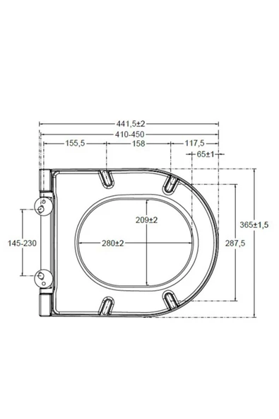 İsvea Isvea F50 Duroplast Klozet Kapağı Yavaş Kapanan - Resim 4