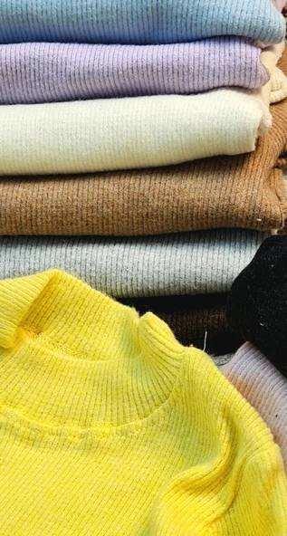 Bebek Ve Çocuklar İçin Düz Renk 1 Adet Kışlık Body - 3