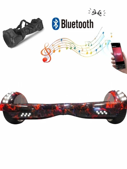 CityMate Elektrikli Kaykay Full Ledli Hoverboard Bluetooth Hoparlörlü 6.5 Inch Desen15