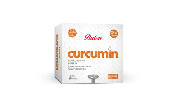 Balen Curcumin Kurkumin Ve Piperin 1380 Mg 60 Kapsül