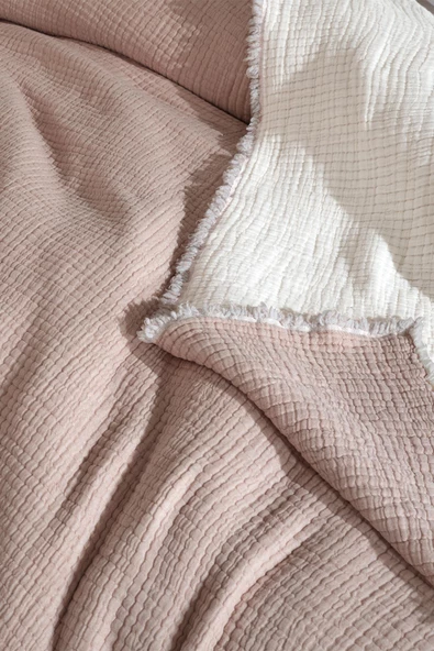 Çift Kişilik 7 Katlı Dolgulu Müslin Yorgan 230 X 240 - 9