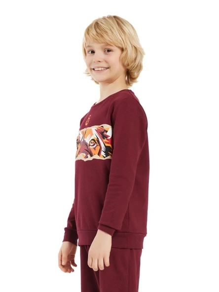 Galatasaray Orijinal Lisanslı Kırmızı Çocuk Sweat - 4