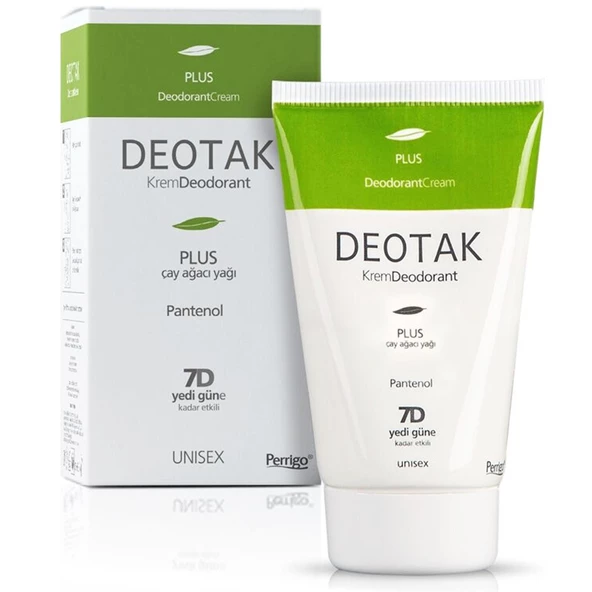 Deotak Plus Çay Ağacı Yağı Krem Deodorant 35 ml