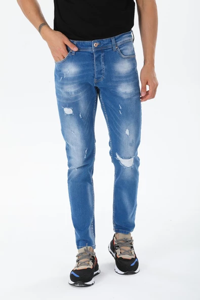 Pamuklu Skinny Denim Erkek Kot Pantolon