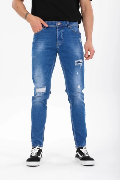 Pamuklu Skinny Denim Erkek Kot Pantolon