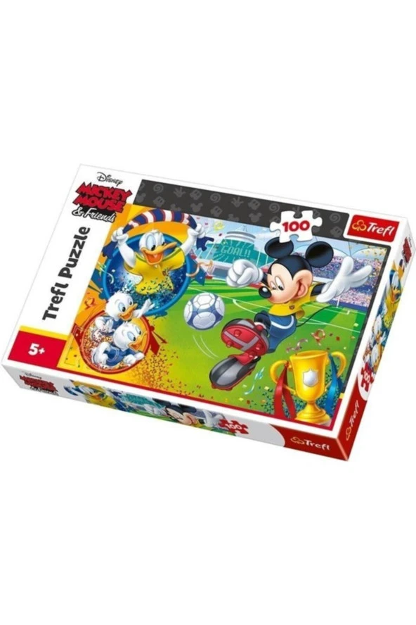 Trefl Çocuk Puzzle Mickey Mouse on the Field Disney 100 Parça Puzzle
