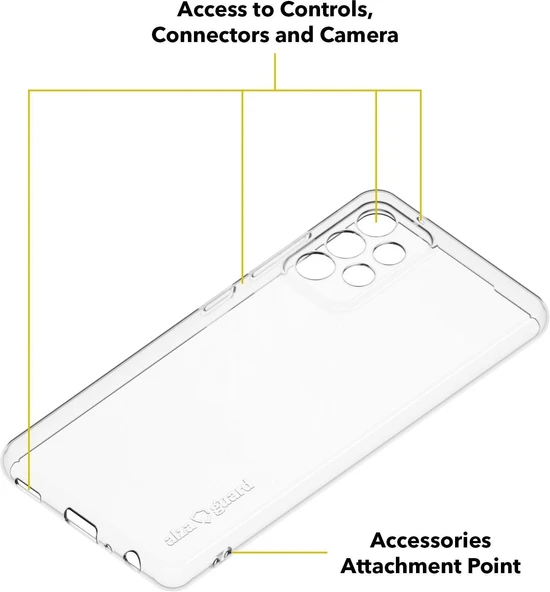 Samsung Galaxy A72 Şeffaf Kılıf Silikon Koruma Kamera Korumalı - 2