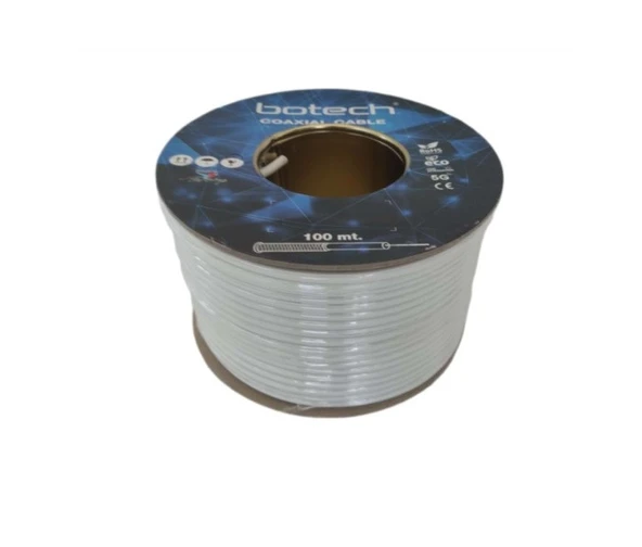 Botech RG6/U4 48 Tel Uydu Anten Kablosu 100 Metre - 2