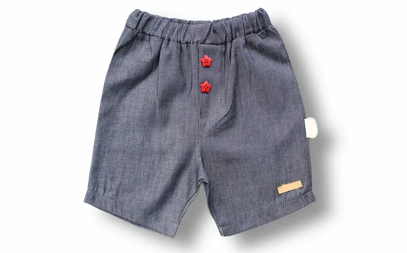 6-9 9-12 12-18 Ay Vip Yaka Şapkalı Kısa Kollu Sweat 3lü Erkek Bebek Takımı Gri - Resim 3