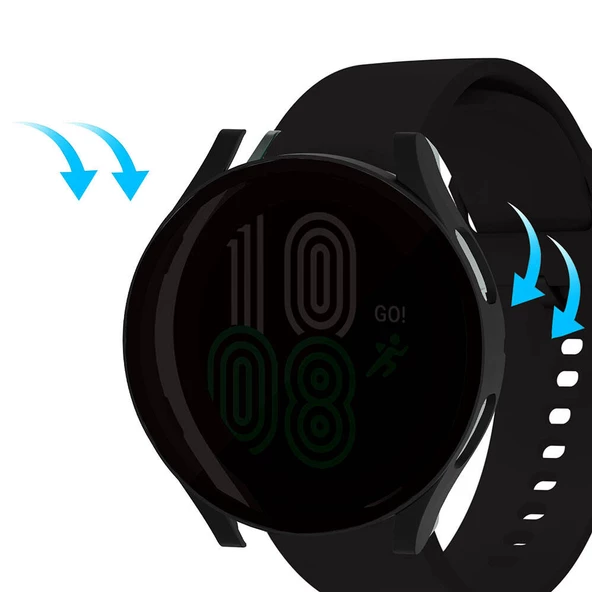 Samsung Galaxy Watch 6 40mm Pricvacy Hayalet Ekran ve Sert PC Kasa Koruyucu 32 - 5