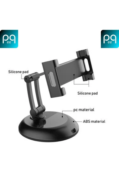 360° Ayarlanabilir Masa Üstü Çok Fonksiyonlu Telefon Tablet Standı - 4