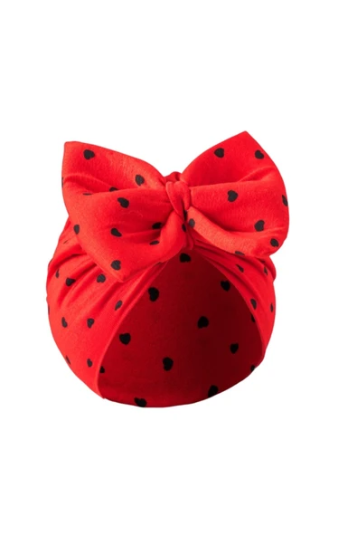 Kurdelalı Desenli Bebek Bone ürün görseli 1