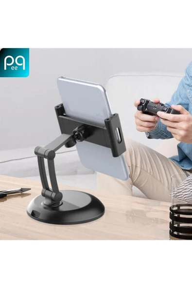 360° Ayarlanabilir Masa Üstü Çok Fonksiyonlu Telefon Tablet Standı - 7