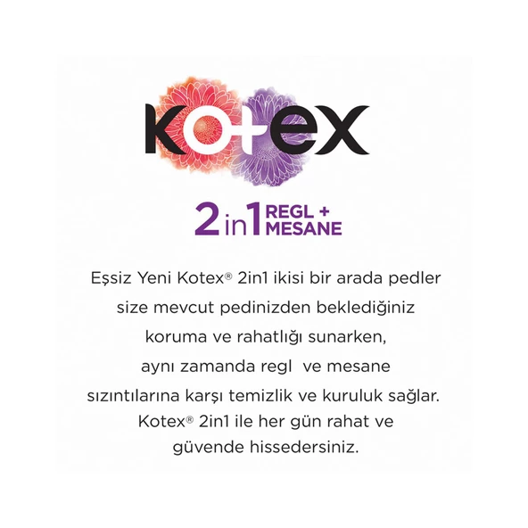 Kotex 2in1 Mesane Pedi + Regl  Pedi Ultra Normal 14x6 84 Adet - 3