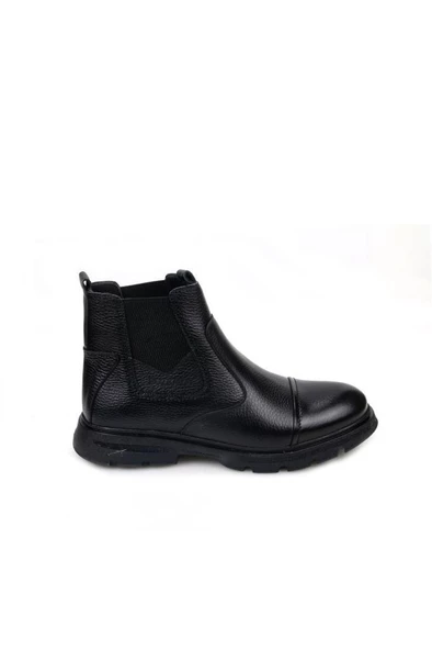 Papuçcity Bzky 2311 Erkek Kauçuk Taban Termal Hakiki Deri Bot - 2