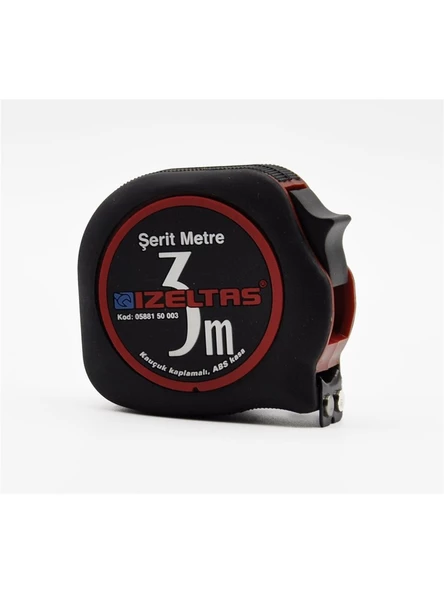 İzeltaş 3 Metre Plastik Şerit Metre 0588150003 - Resim 2