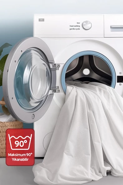Fitted Pamuklu Bebek / Tek / Çift Kişilik Sıvı Geçirmez Yatak Koruyucu Lastikli Çarşaf Alez - 6