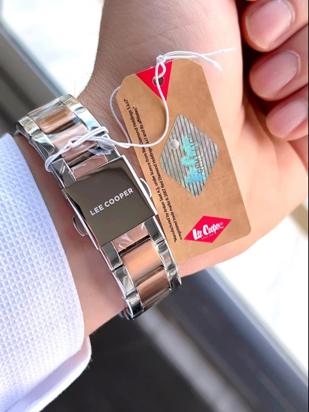 Lee Cooper Çelik Kordon 5 Atm Suya Dayanıklı 2 Yıl Garantili Erkek Kol Saati ELC08015.560 - 5