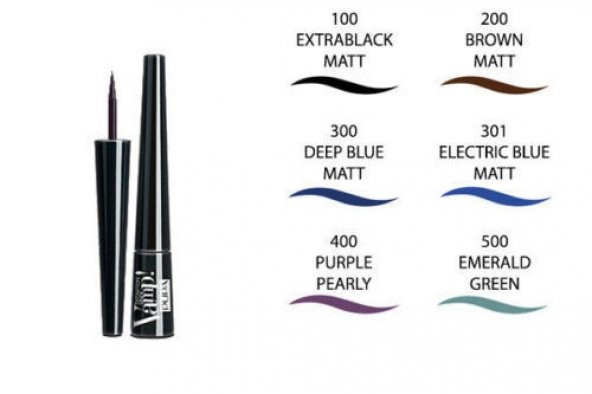 Pupa Milano Vamp Definition Eyeliner - Deep Blue Matt