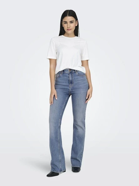 Only Luna Hw Flared Kadın Jean Pantolon 15323175 - Resim 5