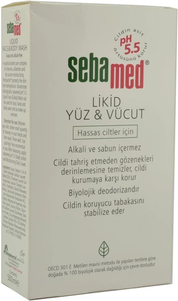 Sebamed Liquid Face & Body Wash 200 ml