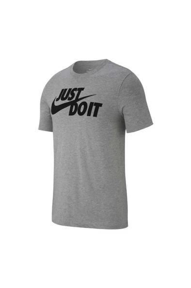 Nike M NSW TEE JUST DO IT SWOOSH AR5006-063 Gri T-shirt